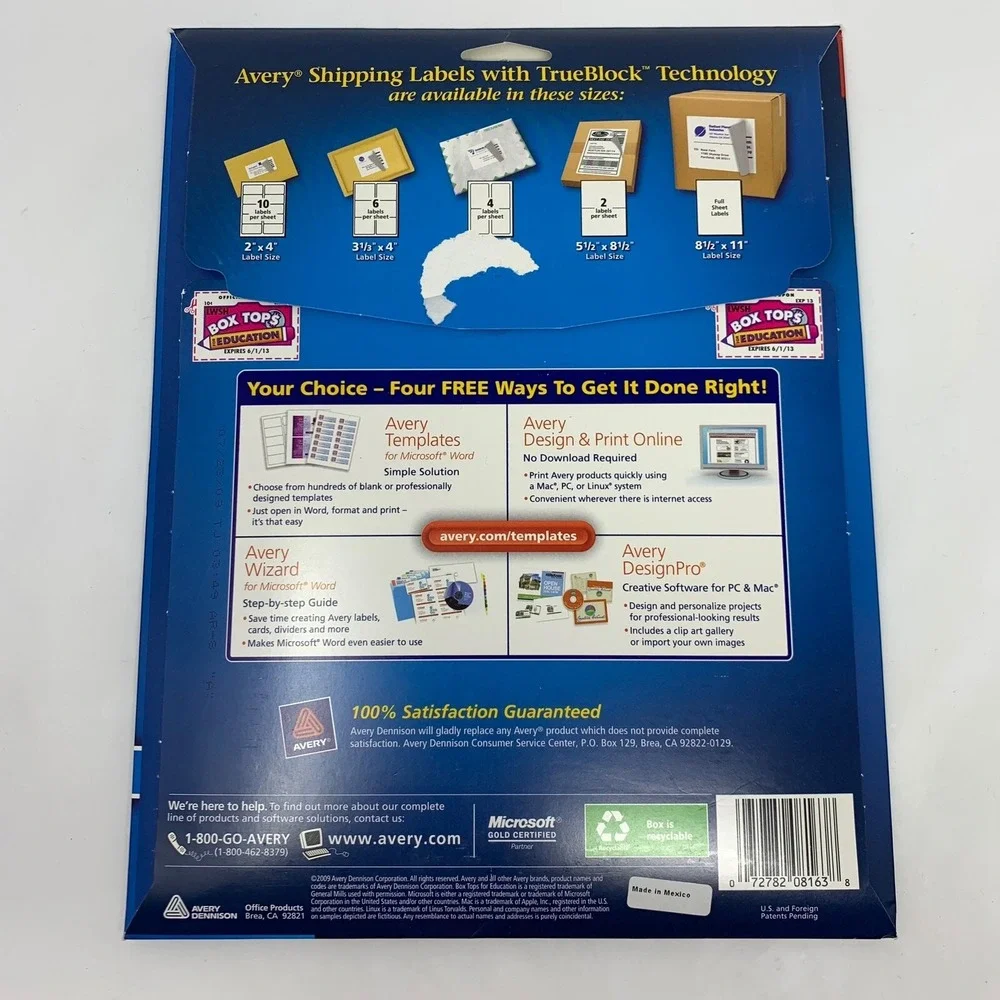 Avery Shipping Labels #8163 Inkjet 2